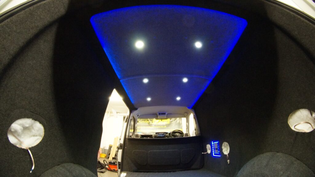 Custom van interior lighting