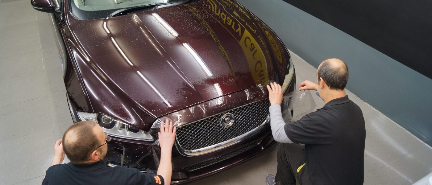 Jaguar having paint Protection fitted at Boundary